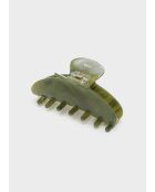Pince de cheveux verte