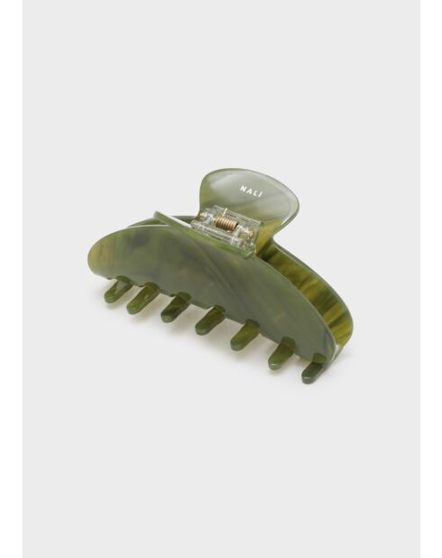 Pince de cheveux verte