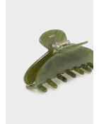 Pince de cheveux verte