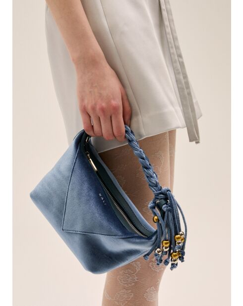 Sac Karen bleu - 23x17x14cm