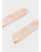 Ensemble de barrettes à cheveux marbré babe rose