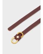 Ceinture Joséphine en cuir rouge