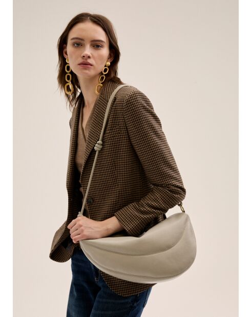 Sac bandoulière Holly gris - 39x8x20 cm