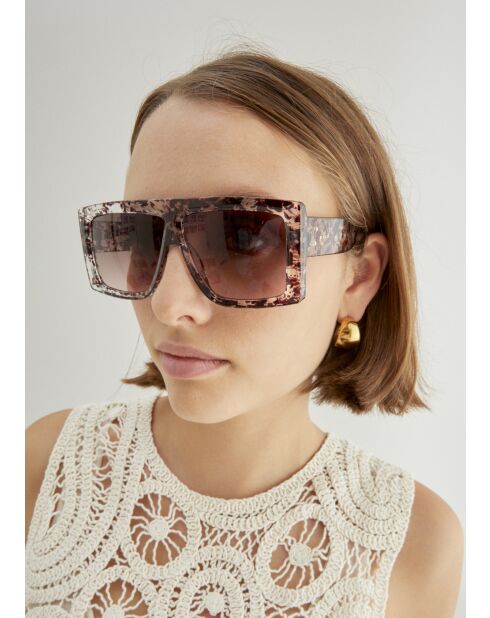 Storm transparente braune Schutzbrille