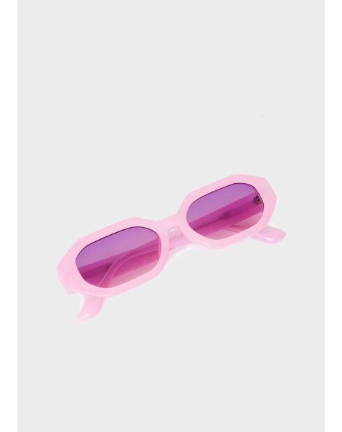 gafas de sol rectangulares rosas flavia