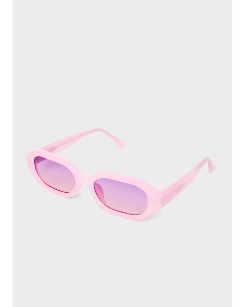 gafas de sol rectangulares rosas flavia