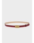 Ceinture Leo rouge foncé