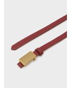 Ceinture Leo rouge foncé
