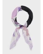 Sciarpa Charlotte grande con stampa viola