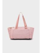 Sac pour animaux Vichy rose - 39 x 26 x 29 cm