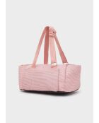 Sac pour animaux Vichy rose - 39 x 26 x 29 cm