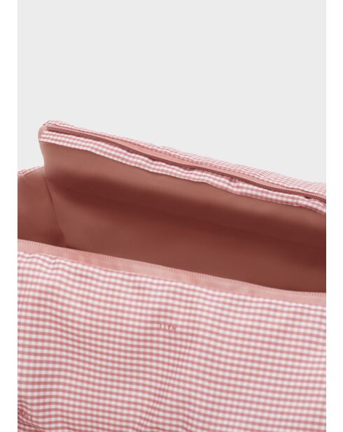 Sac pour animaux Vichy rose - 39 x 26 x 29 cm