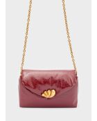 Sac bandoulière Sharon rouge - 23x7x14,5 cm