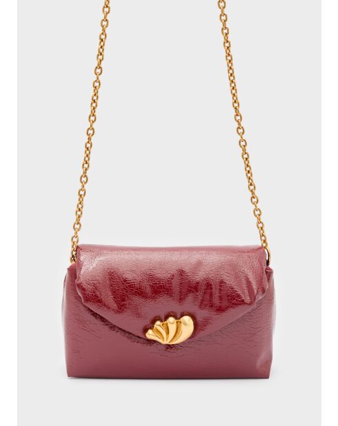 Sac bandoulière Sharon rouge - 23x7x14,5 cm