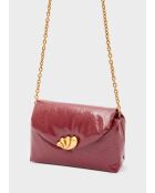 Sac bandoulière Sharon rouge - 23x7x14,5 cm