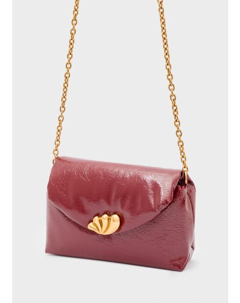 Sac bandoulière Sharon rouge - 23x7x14,5 cm