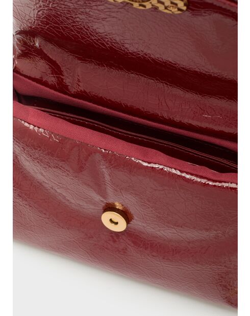 Sac bandoulière Sharon rouge - 23x7x14,5 cm