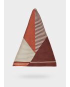 sjaal met bruin/beige patroon