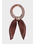 sjaal met bruin/beige patroon