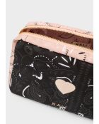 Sac à motif bandana noir/blanc - 24x10x15 cm