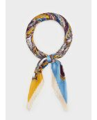 Sciarpa paisley samantha blu