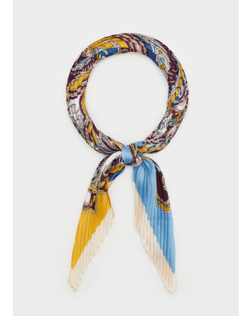 Sciarpa paisley samantha blu