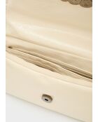 Sac bandoulière Sharon avec glaçage ecru - 23x7x14,5 cm