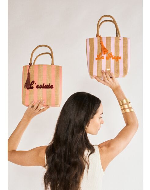 Sac Capri beige - 25x23x7 cm