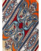 Sciarpa paisley samantha arancione