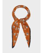 Pañuelo de caballo naranja/negro