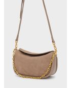 Sac bandoulière Siria beige - 28 x 18 x 10 cm