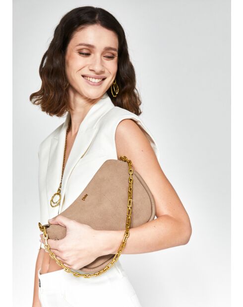 Sac bandoulière Siria beige - 28 x 18 x 10 cm