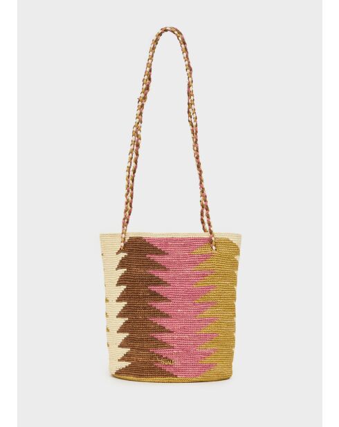 Sac cabas beige naturel - 24x24x28 cm