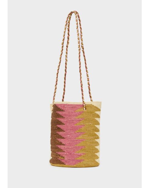 Sac cabas beige naturel - 24x24x28 cm