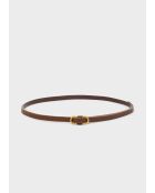 Ceinture Josephine en cuir marron