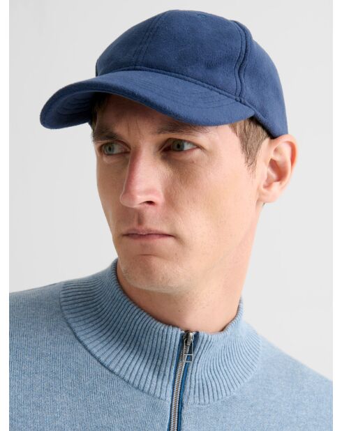 Casquette baseball polaire bleu gitane