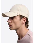 Casquette baseball effet lin beige