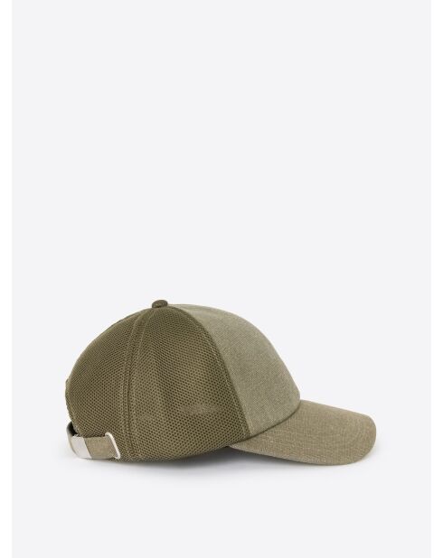 Casquette baseball brodé kaki