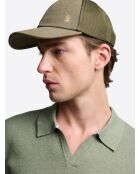 Casquette baseball brodé kaki