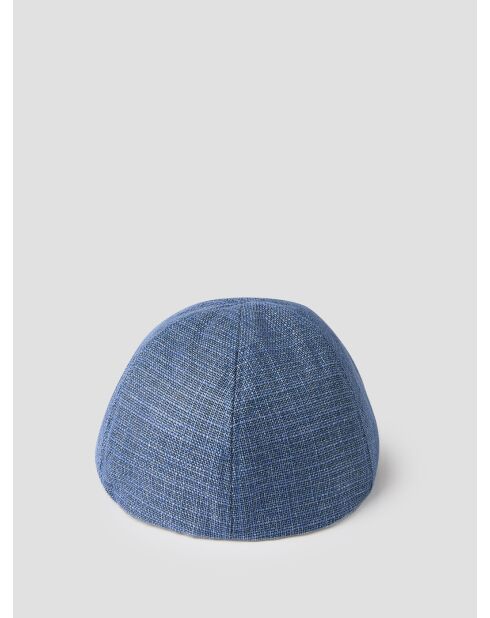Casquette plate effet tweed bleu light