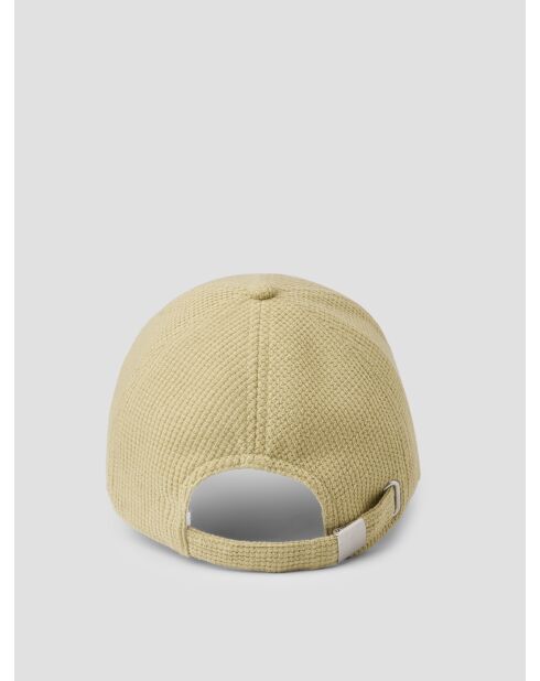 Casquette baseball gauffrée vert amande