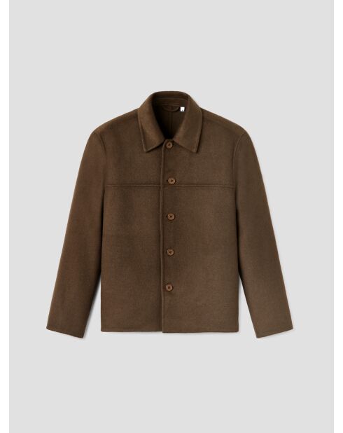 Veste col chemise cacao