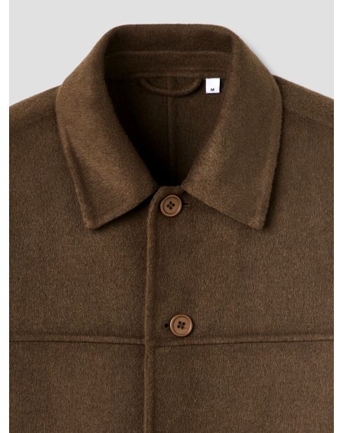 Veste col chemise cacao