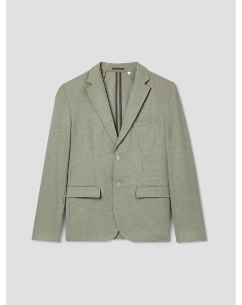 Veste de costume slim bistretch vert sauge