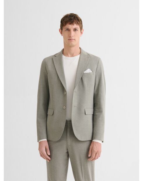 Veste de costume slim bistretch vert sauge