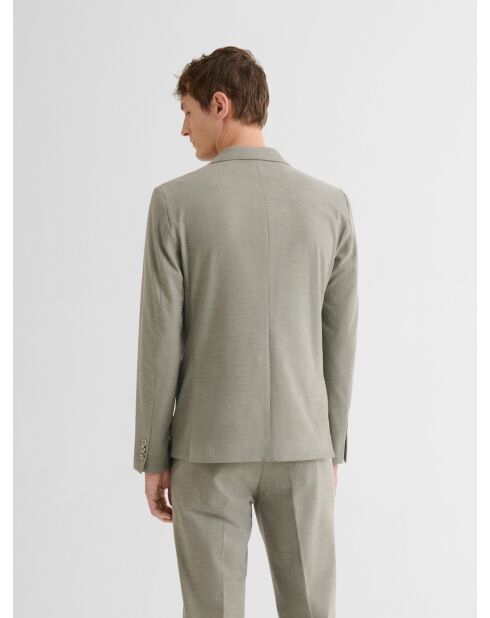 Veste de costume slim bistretch vert sauge