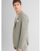Veste de costume slim bistretch vert sauge