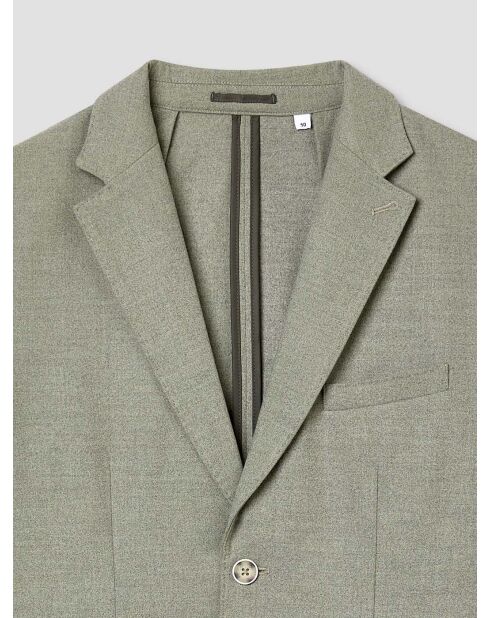 Veste de costume slim bistretch vert sauge