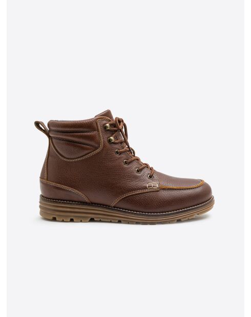 Stivali in pelle cognac