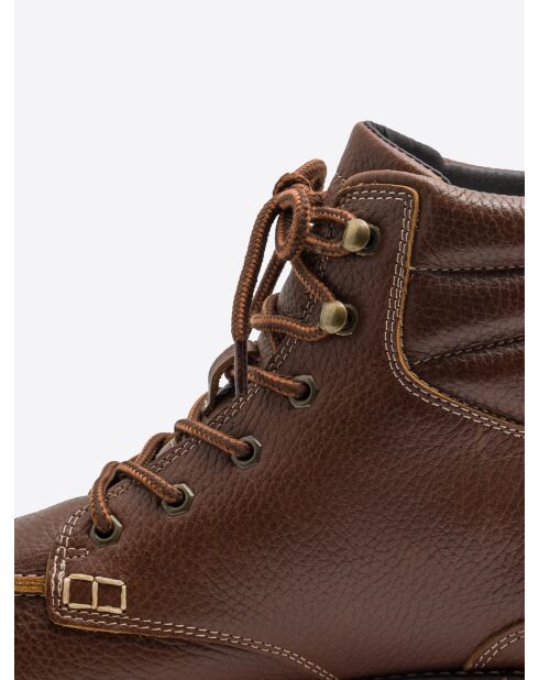 Stivali in pelle cognac
